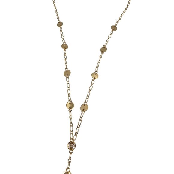 Ettika 18K Gold Plated Falling Chain Drop Boho Stmt Modern Chic Elegant Necklace - Picture 6 of 16